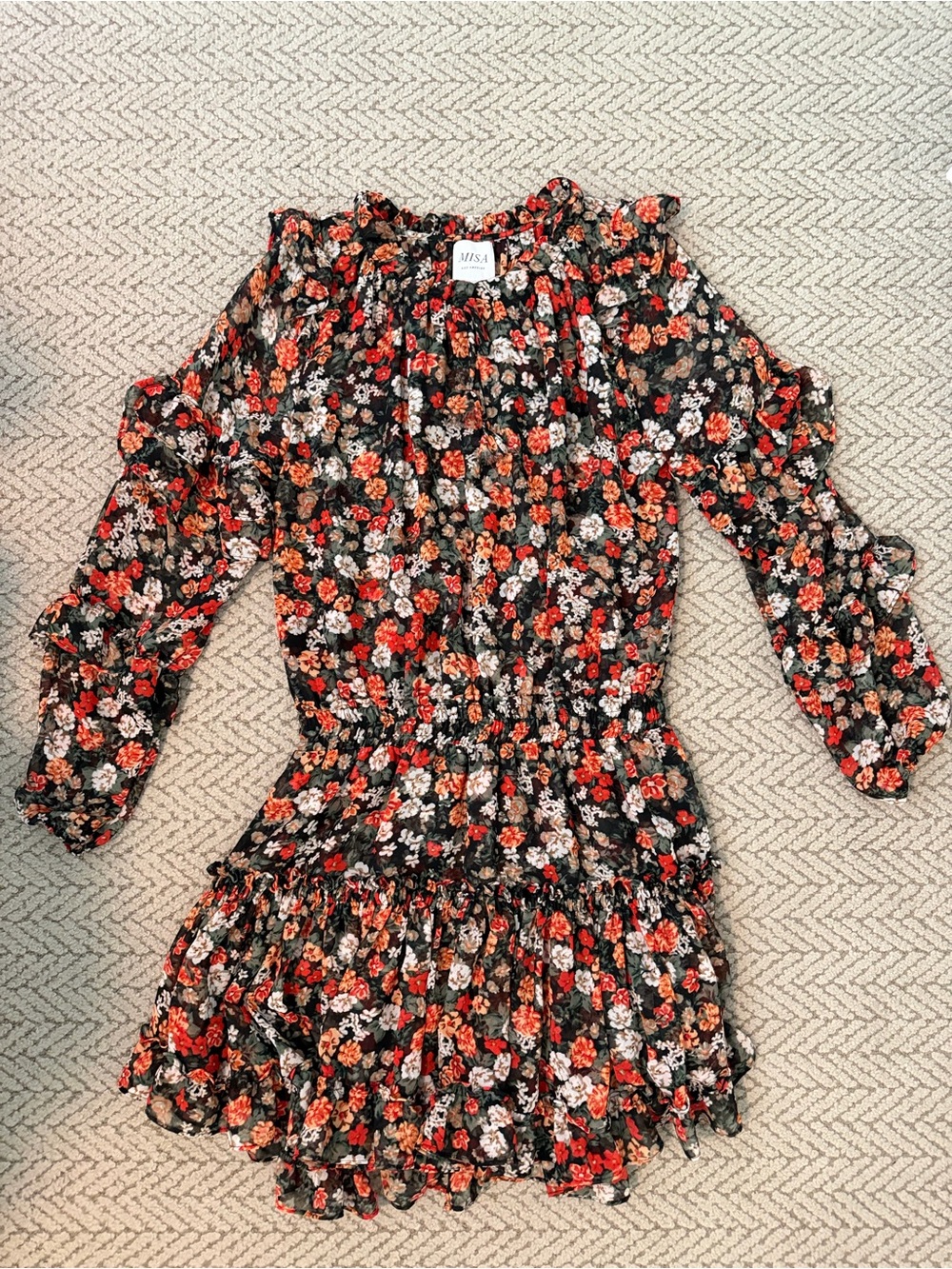 MISA Los Angeles floral mini dress